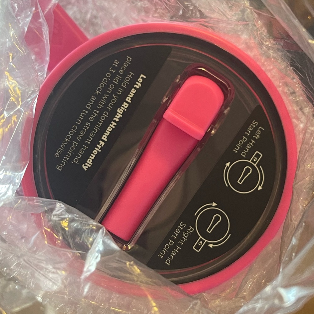 Neon Pink Stainless steel Traveler mug